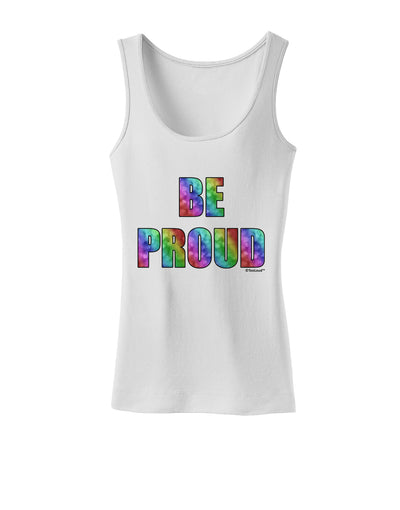 Be Proud Gay Pride - Rainbow Hearts Womens Tank Top by TooLoud-Womens Tank Tops-TooLoud-White-X-Small-Davson Sales