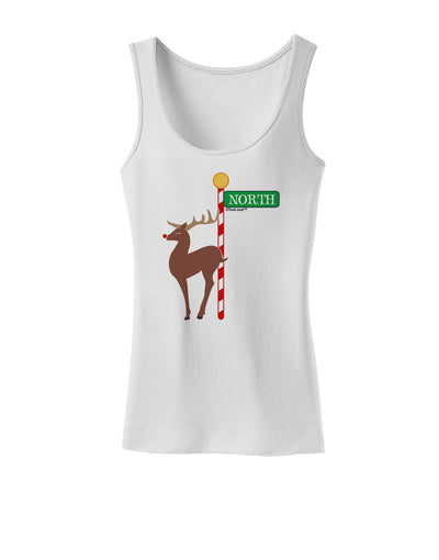 Rudolf Ratchet Reindeer Color Womens Tank Top-Womens Tank Tops-TooLoud-White-X-Small-Davson Sales