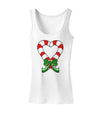 Candy Cane Heart Christmas Womens Tank Top-Womens Tank Tops-TooLoud-White-X-Small-Davson Sales