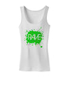 Rave Splatter Green Womens Tank Top-Womens Tank Tops-TooLoud-White-X-Small-Davson Sales