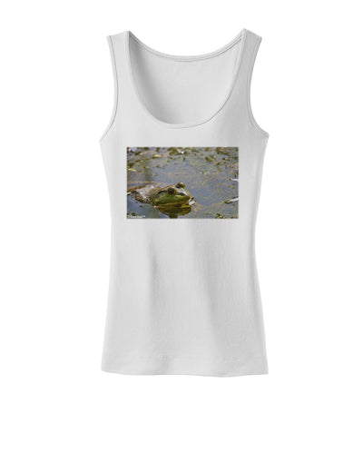 Bullfrog In Water Womens Petite Tank Top by TooLoud-TooLoud-White-X-Small-Davson Sales