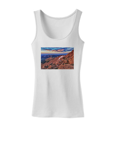 Colorado Mtn Sunset Womens Tank Top-Womens Tank Tops-TooLoud-White-X-Small-Davson Sales