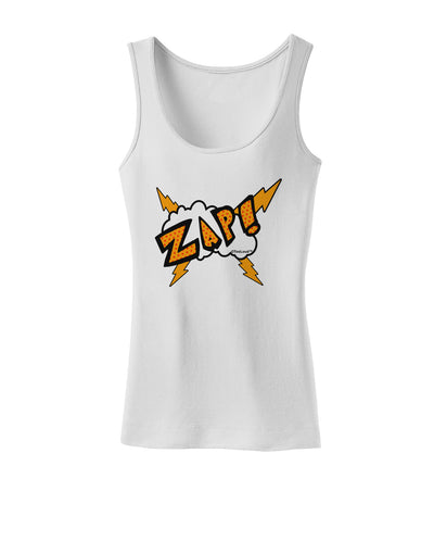 Onomatopoeia ZAP Womens Tank Top-Womens Tank Tops-TooLoud-White-X-Small-Davson Sales