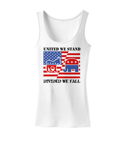 United We Stand Divided We Fall Womens Tank Top-Womens Tank Tops-TooLoud-White-X-Small-Davson Sales