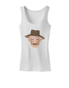 Scary Face With a Hat - Halloween Womens Tank Top-Womens Tank Tops-TooLoud-White-X-Small-Davson Sales