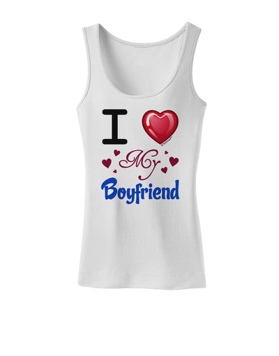 I Love Heart My Boyfriend Womens Tank Top-Womens Tank Tops-TooLoud-White-X-Small-Davson Sales