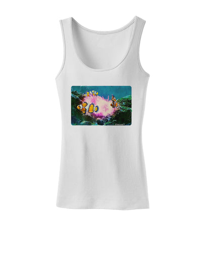 Clownfish Watercolor Womens Tank Top-Womens Tank Tops-TooLoud-White-X-Small-Davson Sales