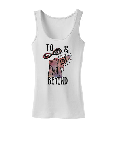 TooLoud To infinity and beyond Womens Petite Tank Top-Womens Tank Tops-TooLoud-White-X-Small-Davson Sales