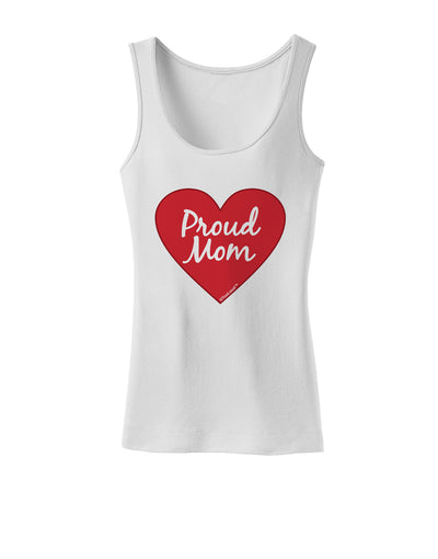 Proud Mom Heart Womens Tank Top-Womens Tank Tops-TooLoud-White-X-Small-Davson Sales