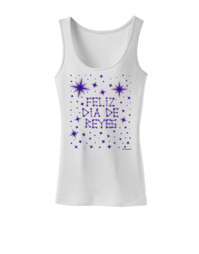 Feliz Dia de Reyes - Estrellas Brillantes Womens Tank Top by TooLoud-Womens Tank Tops-TooLoud-White-X-Small-Davson Sales