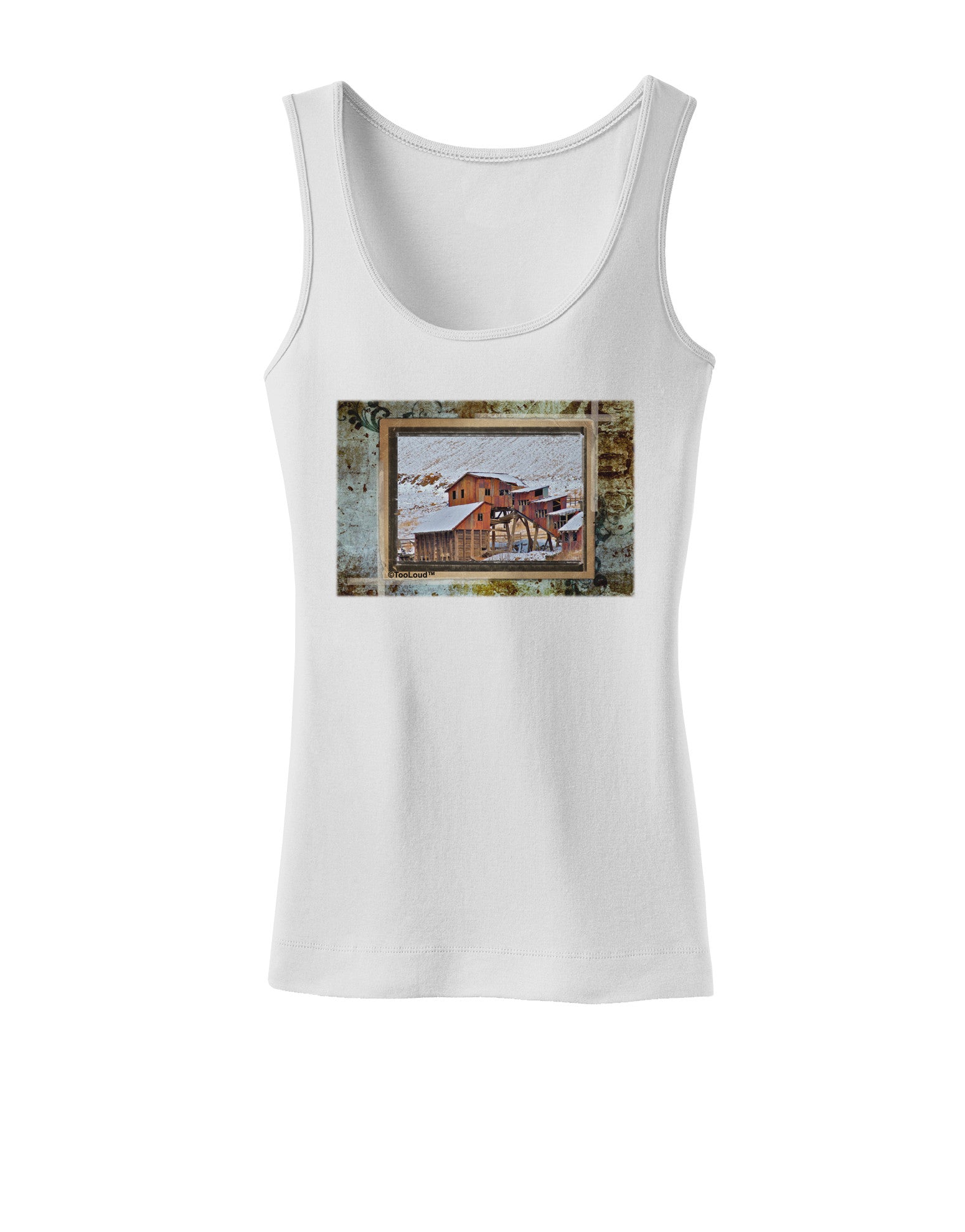 Mine Scene Colorado Womens Petite Tank Top-TooLoud-White-X-Small-Davson Sales