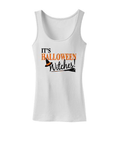 It's Halloween Witches Hat Womens Tank Top-Womens Tank Tops-TooLoud-White-X-Small-Davson Sales