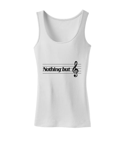 Nothing But Treble Music Pun Womens Petite Tank Top by TooLoud-TooLoud-White-X-Small-Davson Sales