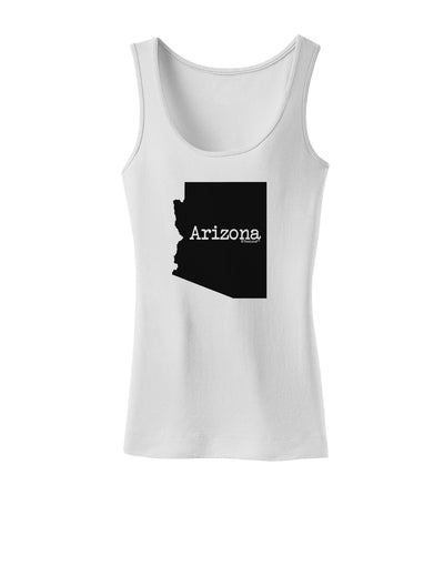 Arizona - United States Shape Womens Tank Top by TooLoud-Womens Tank Tops-TooLoud-White-X-Small-Davson Sales