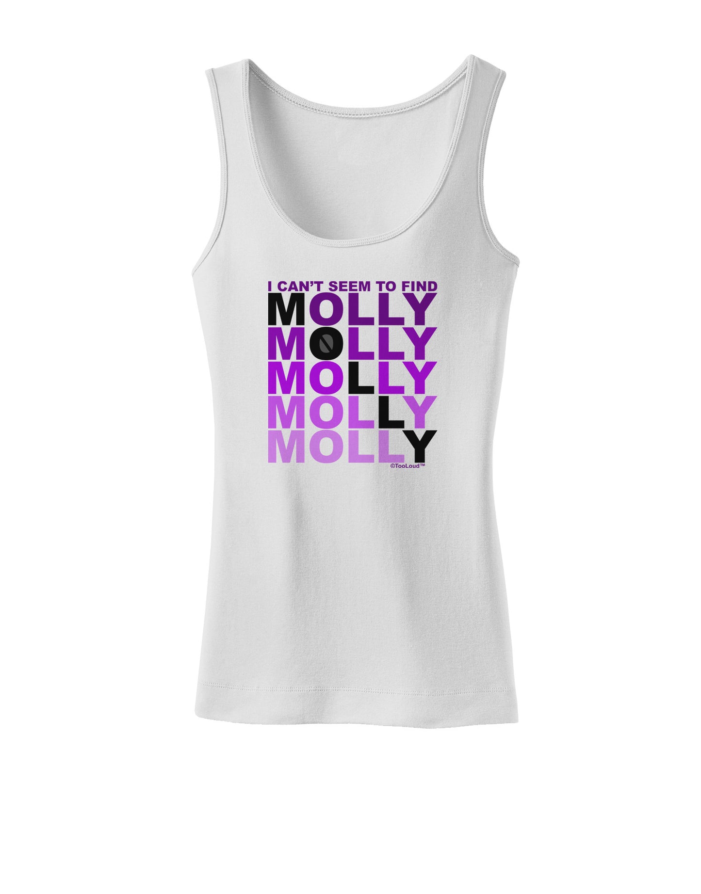Find Molly Purple Womens Tank Top-Womens Tank Tops-TooLoud-White-X-Small-Davson Sales