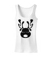 Cute Black Reindeer Face Christmas Womens Tank Top-Womens Tank Tops-TooLoud-White-X-Small-Davson Sales