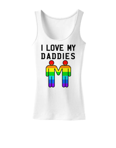 I Love My Daddies LGBT Womens Tank Top-Womens Tank Tops-TooLoud-White-X-Small-Davson Sales