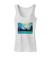 Chicago Skyline Watercolor Womens Tank Top-Womens Tank Tops-TooLoud-White-X-Small-Davson Sales