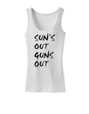 Suns Out Guns Out Womens Tank Top-Womens Tank Tops-TooLoud-White-X-Small-Davson Sales