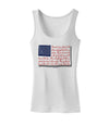 Veterans Scripted Flag Womens Tank Top-Womens Tank Tops-TooLoud-White-X-Small-Davson Sales