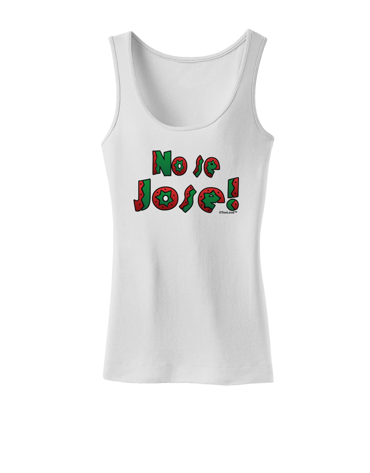 No Se Jose Womens Petite Tank Top-TooLoud-White-X-Small-Davson Sales