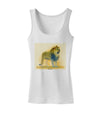 Lion Watercolor 1 Womens Tank Top-Womens Tank Tops-TooLoud-White-X-Small-Davson Sales