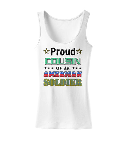 Proud Cousin of an American Soldier Womens Tank Top-Womens Tank Tops-TooLoud-White-X-Small-Davson Sales