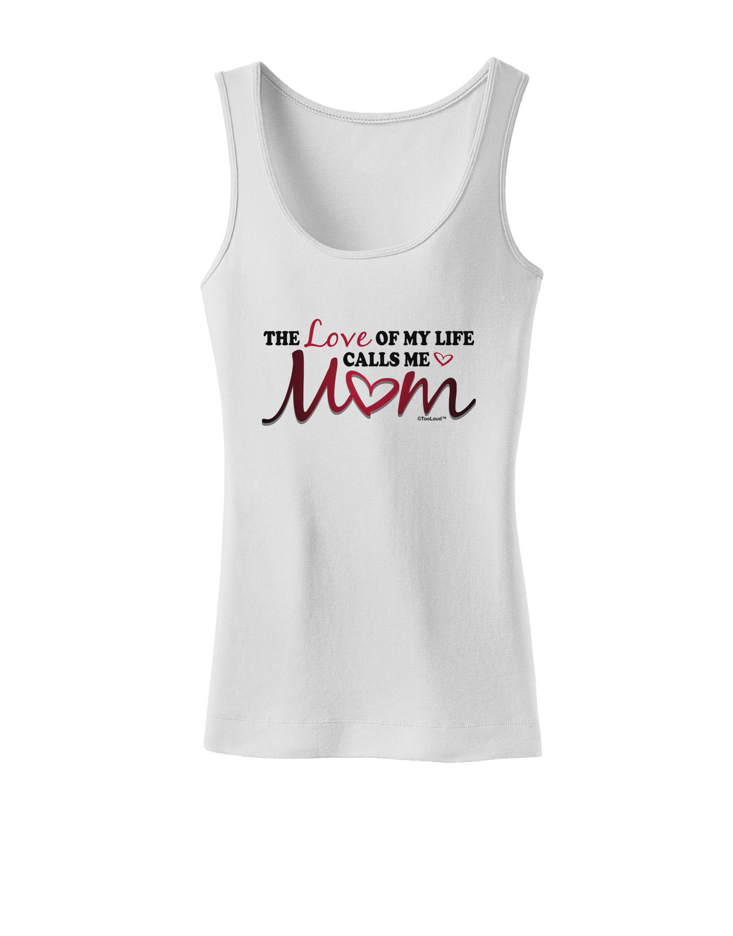 Love Of My Life - Mom Womens Petite Tank Top-TooLoud-White-X-Small-Davson Sales