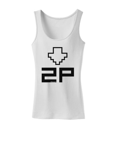 Player Two Selection Icon Womens Petite Tank Top-TooLoud-White-X-Small-Davson Sales