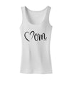 Mom with Brushed Heart Design Womens Tank Top by TooLoud-Womens Tank Tops-TooLoud-White-X-Small-Davson Sales