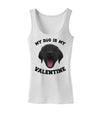 My Dog is my Valentine Black Womens Petite Tank Top-TooLoud-White-X-Small-Davson Sales