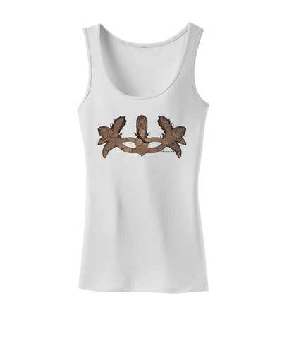 Earth Masquerade Mask Womens Tank Top by TooLoud-Womens Tank Tops-TooLoud-White-X-Small-Davson Sales