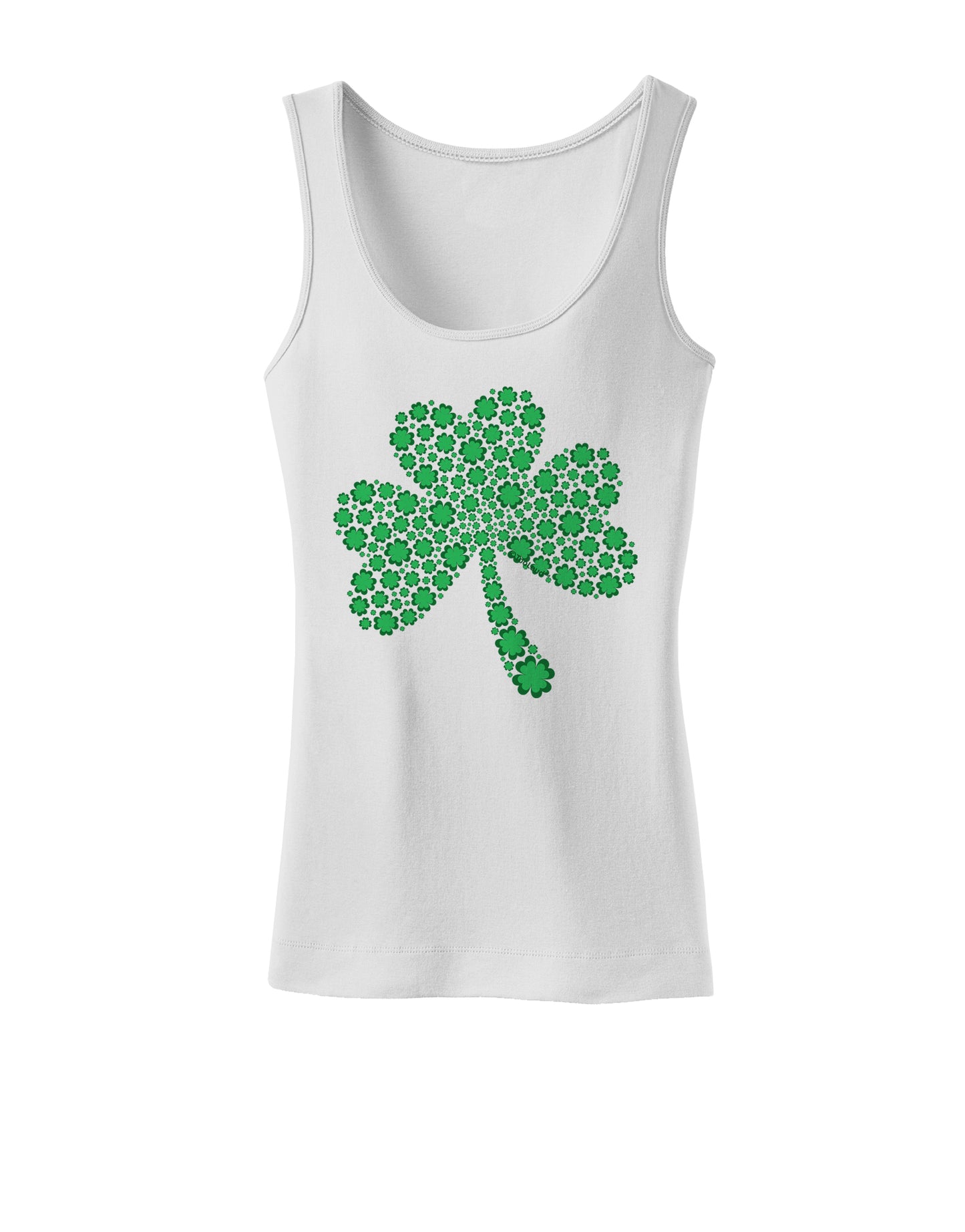 St. Patrick's Day Shamrock Design - Shamrocks Womens Tank Top by TooLoud-Womens Tank Tops-TooLoud-White-X-Small-Davson Sales