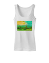 Mountain Sunset Watercolor Womens Tank Top-Womens Tank Tops-TooLoud-White-X-Small-Davson Sales