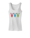 Scary Bunny Tri-color Womens Tank Top-Womens Tank Tops-TooLoud-White-X-Small-Davson Sales