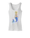 Mermaid Design - Blue Womens Tank Top-Womens Tank Tops-TooLoud-White-X-Small-Davson Sales