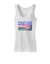 CO Rainbow Sunset Watercolor Text Womens Tank Top-Womens Tank Tops-TooLoud-White-X-Small-Davson Sales