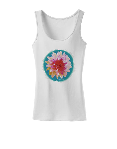 Watercolor Flower Womens Tank Top-Womens Tank Tops-TooLoud-White-X-Small-Davson Sales