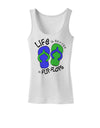 Life is Better in Flip Flops - Blue and Green Womens Tank Top-Womens Tank Tops-TooLoud-White-X-Small-Davson Sales