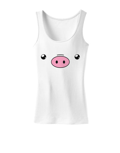 Kyu-T Face - Oinkz the Pig Womens Tank Top-Womens Tank Tops-TooLoud-White-X-Small-Davson Sales