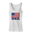 USA Flag Womens Petite Tank Top by TooLoud-TooLoud-White-X-Small-Davson Sales