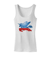 TooLoud Unicorn Political Symbol Womens Petite Tank Top-TooLoud-White-X-Small-Davson Sales