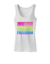 American Pride - Rainbow Flag - Freedom Womens Tank Top-Womens Tank Tops-TooLoud-White-X-Small-Davson Sales