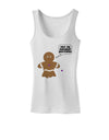 Not My Gumdrop Buttons Gingerbread Man Christmas Womens Tank Top-Womens Tank Tops-TooLoud-White-X-Small-Davson Sales