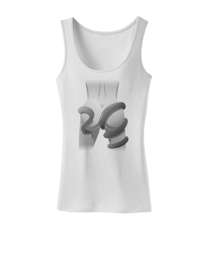 Lady Anaconda Design Grayscale Womens Tank Top-Womens Tank Tops-TooLoud-White-X-Small-Davson Sales