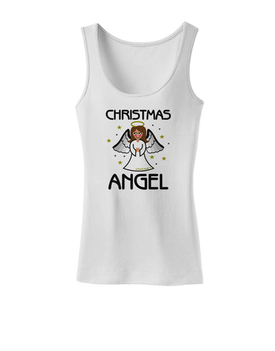 Christmas Angel Womens Tank Top-Womens Tank Tops-TooLoud-White-X-Small-Davson Sales