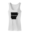 Arkansas - United States Shape Womens Tank Top by TooLoud-Womens Tank Tops-TooLoud-White-X-Small-Davson Sales