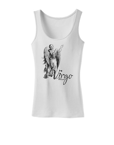 Virgo Illustration Womens Tank Top-Womens Tank Tops-TooLoud-White-X-Small-Davson Sales