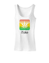 iToke Logo - Marijuana Leaf Womens Tank Top-Womens Tank Tops-TooLoud-White-X-Small-Davson Sales