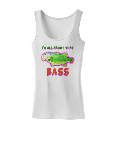 All About That Bass Fish Watercolor Womens Tank Top-Womens Tank Tops-TooLoud-White-X-Small-Davson Sales